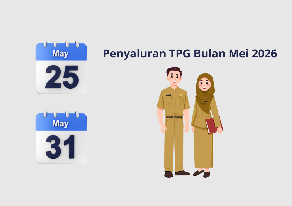 Jadwal Penyaluran TPG Bulan Mei 2026, Mulai Tanggal 25–31 Mei 2026